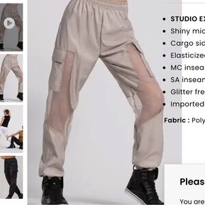 Sheer Inset Cargo Pants